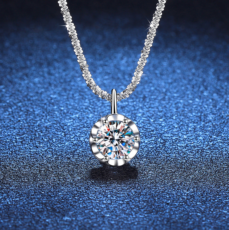 Moissanite Crown Necklace